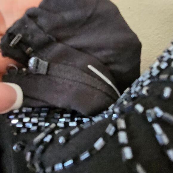 JMD New York Vintage Womens Embellished Formal Black Dress 2 Piece Size 3X Glam - Picture 12 of 16